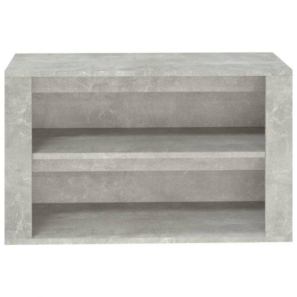 Mueble zapatero madera contrachapada gris hormigón 75x35x45 cm M 5