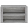 Mueble zapatero madera contrachapada gris Sonoma 75x35x45 cm 5