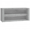 Sapateira 100x35x45 cm derivados de madeira sonoma cinza 2