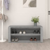 Mueble zapatero madera contrachapada gris Sonoma 100x35x45 cm 3