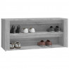 Mueble zapatero madera contrachapada gris Sonoma 100x35x45 cm 4