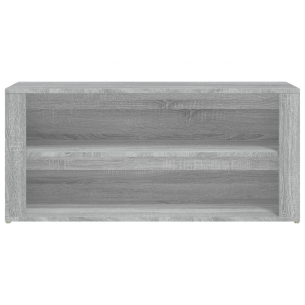 Mueble zapatero madera contrachapada gris Sonoma 100x35x45 cm M 5