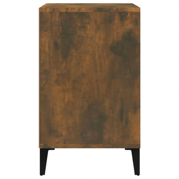 Mueble zapatero madera contrachapada roble ahumado 102x36x60 cm M 4