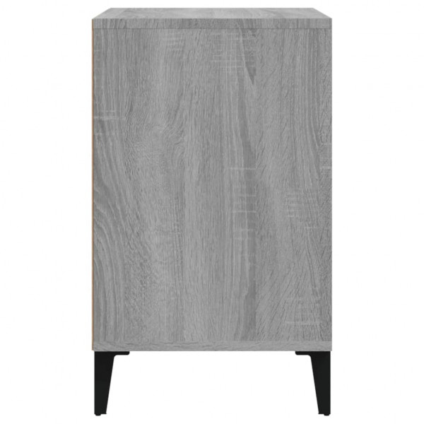 Mueble zapatero madera contrachapada gris Sonoma 102x36x60 cm M 4
