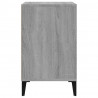 Mueble zapatero madera contrachapada gris Sonoma 102x36x60 cm 4