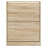 Mueble zapatero madera contrachapada roble 59x17x81 cm 5