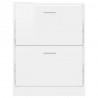 Sapateira 59x17x81 cm derivados de madeira branco brilhante 5