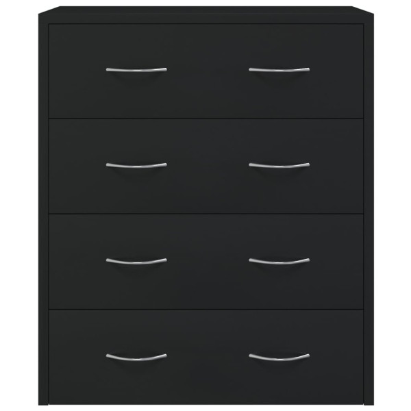Aparador com 4 gavetas 60x30.5x71 cm preto M 4