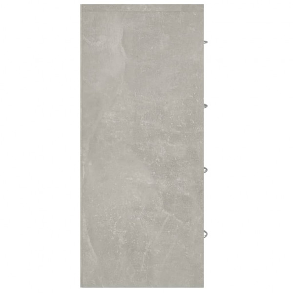 Aparador con 4 cajones gris hormigón 60x30.5x71 cm M 5
