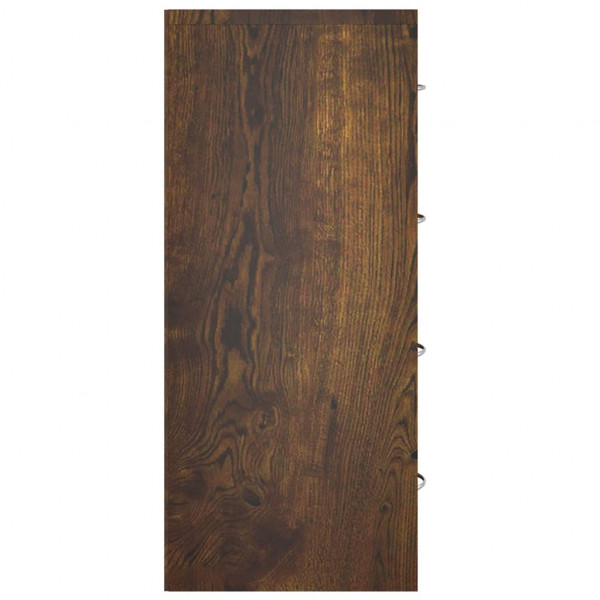 Aparador com 4 gavetas 60x30.5x71 cm carvalho fumado M 5