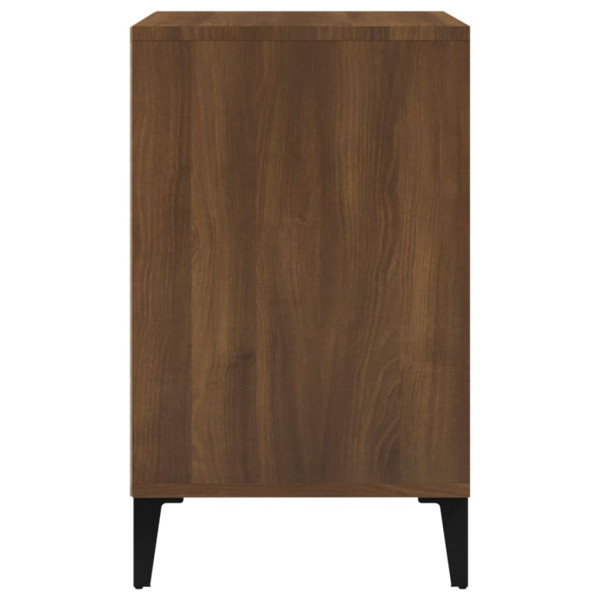 Mueble zapatero madera contrachapada roble marrón 102x36x60 cm M 4