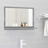 Espejo de baño madera contrachapada gris Sonoma 60x10.5x37 cm 1