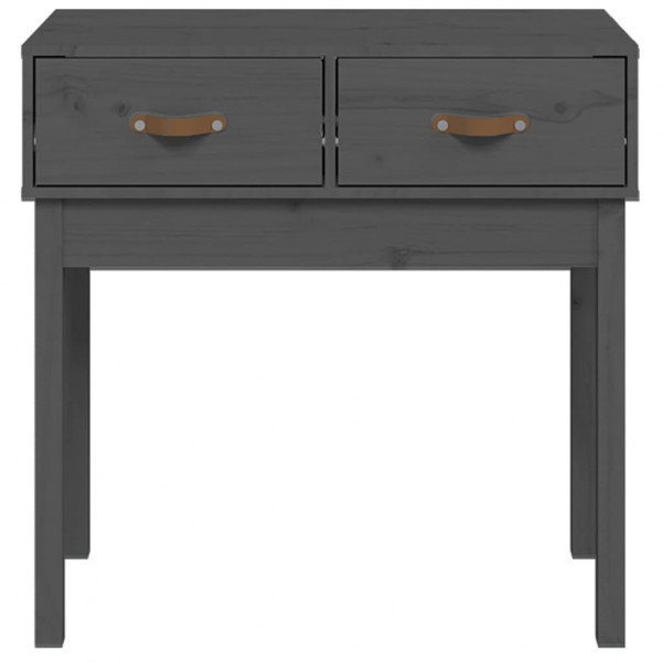 Mesa consola de madera maciza de pino gris 76.5x40x75 cm M 3