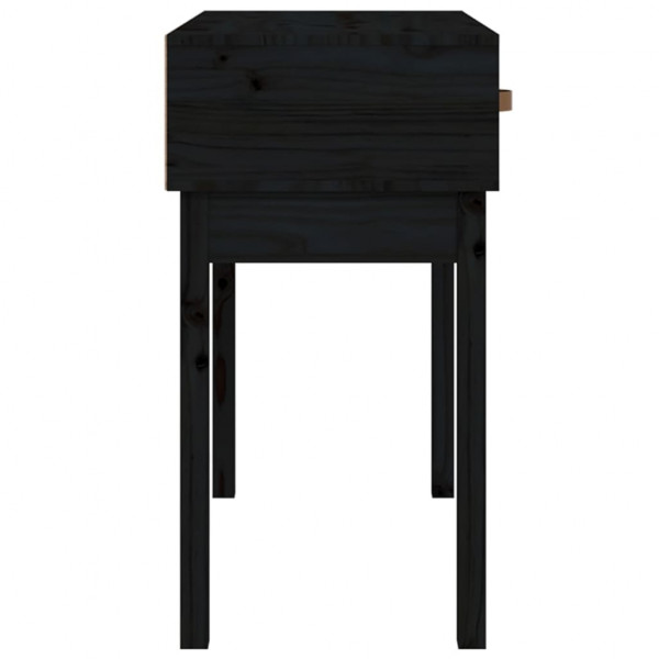 Mesa consola madera maciza de pino negro 76.5x40x75 cm M 5