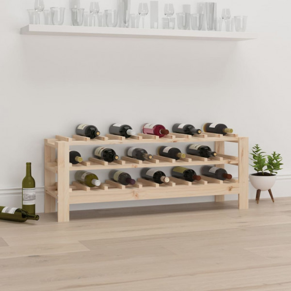 Botellero madera maciza de pino 109.5x30x42 cm D