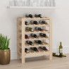 Botellero madera maciza de pino 65x29x112 cm 1