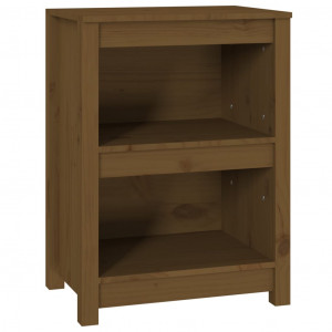 Estantería madera maciza de pino marrón miel 50x35x68 cm H