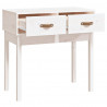 Mesa consola de madera maciza de pino blanco 76.5x40x75 cm 4