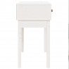Mesa consola 76.5x40x75 cm pinho maciço branco 5