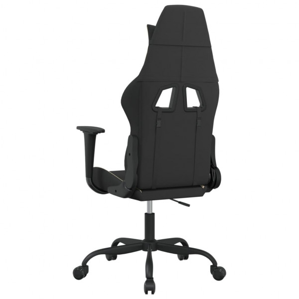 Silla gaming tela crema y negro M 5