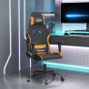 Silla gaming tela negro y naranja 1