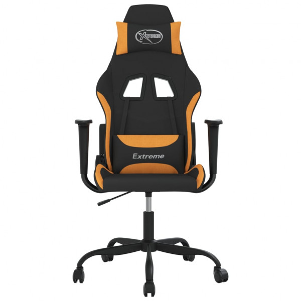 Silla gaming tela negro y naranja M 3