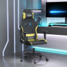 Silla gaming tela verde claro y negro 1
