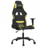 Silla gaming tela verde claro y negro 2