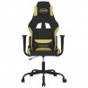 Silla gaming tela verde claro y negro 3