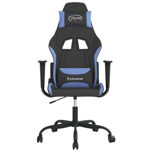 Silla gaming tela negro y azul M 3