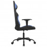 Silla gaming tela negro y azul 4