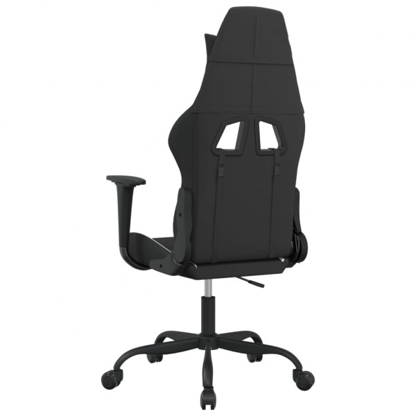 Silla gaming tela negro y blanco M 5
