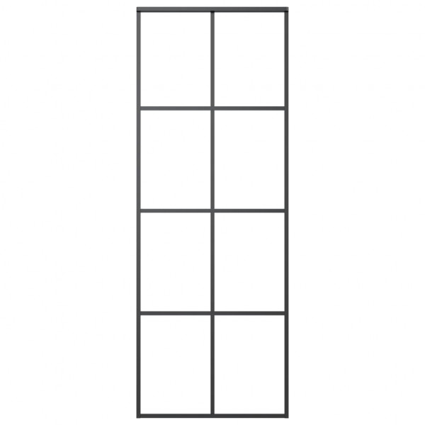 Puerta corredera con set herrajes vidrio ESG aluminio 76x205 cm M 5