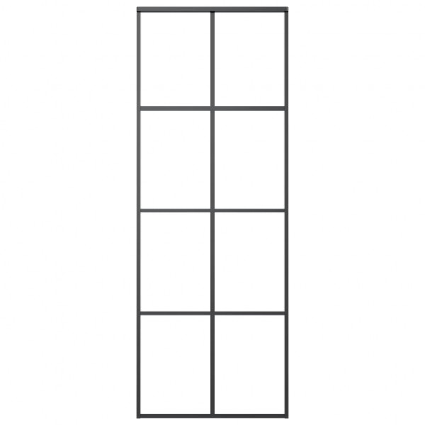 Puerta corredera con set herrajes vidrio ESG aluminio 76x205 cm M 5