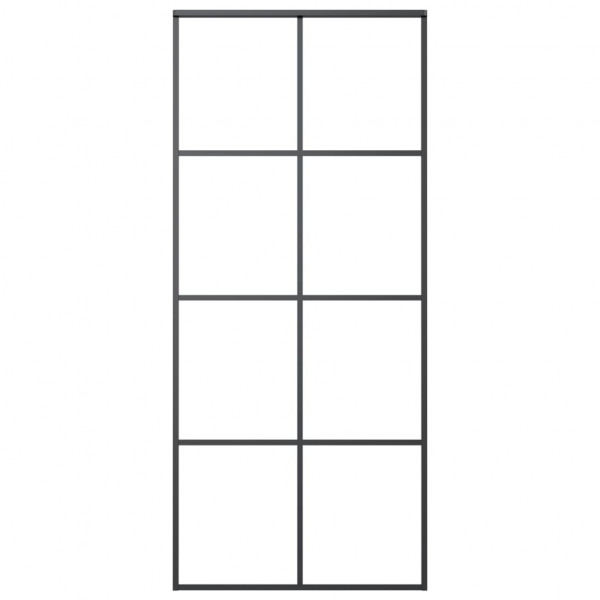 Puerta corredera con set herrajes vidrio ESG aluminio 90x205 cm M 5