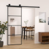 Puerta corredera con set herrajes vidrio ESG aluminio 76x205 cm 1
