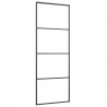 Puerta corredera con set herrajes vidrio ESG aluminio 76x205 cm 4