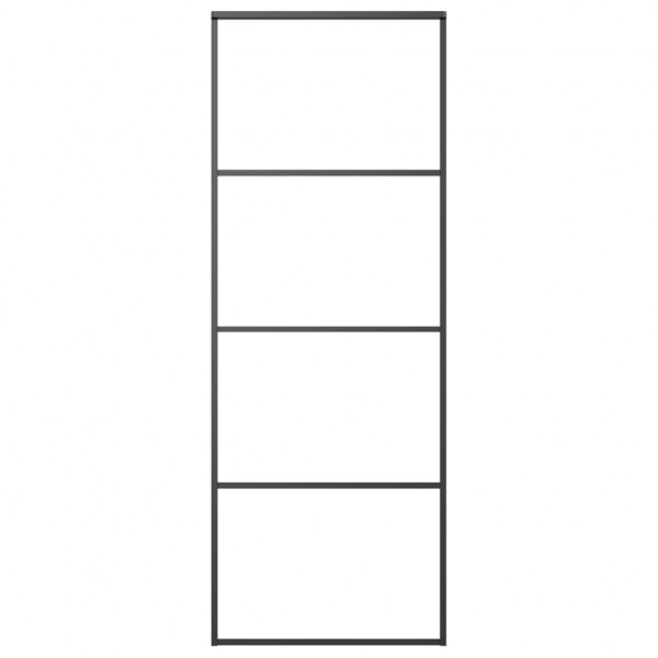 Puerta corredera con set herrajes vidrio ESG aluminio 76x205 cm M 5