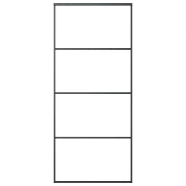 Puerta corredera con set herrajes vidrio ESG aluminio 90x205 cm M 5