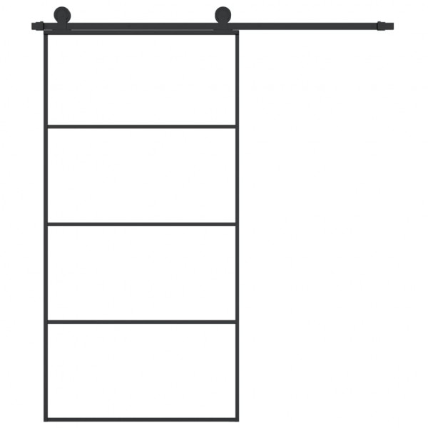 Puerta corredera set herrajes vidrio ESG aluminio 102.5x205 cm M 3