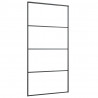 Puerta corredera set herrajes vidrio ESG aluminio 102.5x205 cm 4