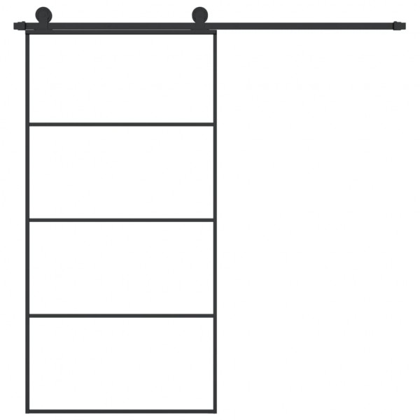 Puerta corredera set herrajes vidrio ESG aluminio 102.5x205 cm M 3