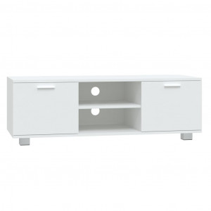 Mueble para TV madera contrachapada blanco 120x40.5x35 cm H