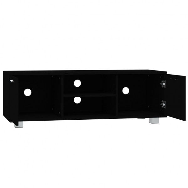 Mueble para TV madera contrachapada negro 120x40.5x35 cm M 5