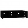 Mueble para TV madera contrachapada negro 120x40.5x35 cm 5