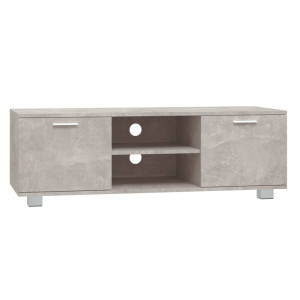 Mueble para TV madera contrachapada gris hormigón 120x40.5x35cm H