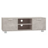 Mueble para TV madera contrachapada gris hormigón 120x40.5x35cm 2