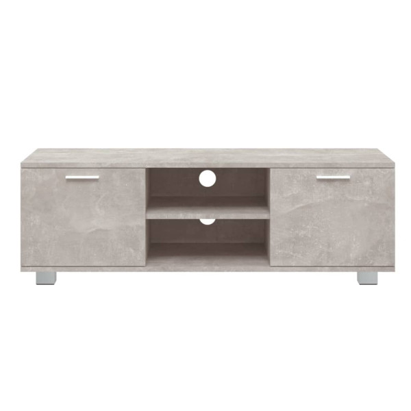 Mueble para TV madera contrachapada gris hormigón 120x40.5x35cm M 4