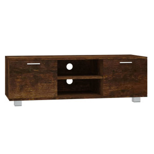 Mueble para TV madera contrachapada roble ahumado 120x40.5x35cm H