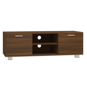 Mueble para TV madera contrachapada marrón roble 120x40.5x35 cm H